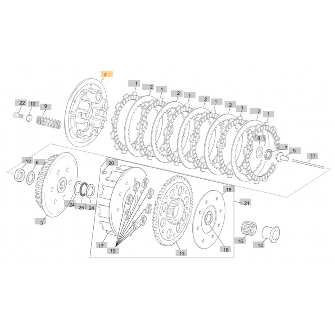 Sherco Clutch Spring Pressure Plate (1999-2014)