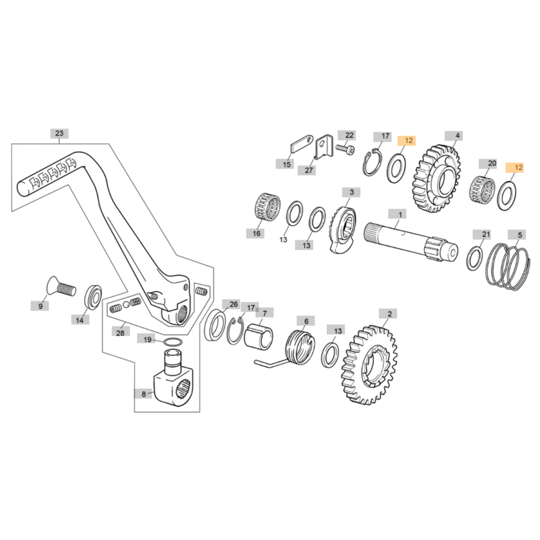 Sherco ST Idle Gear Washer (1999-2022)