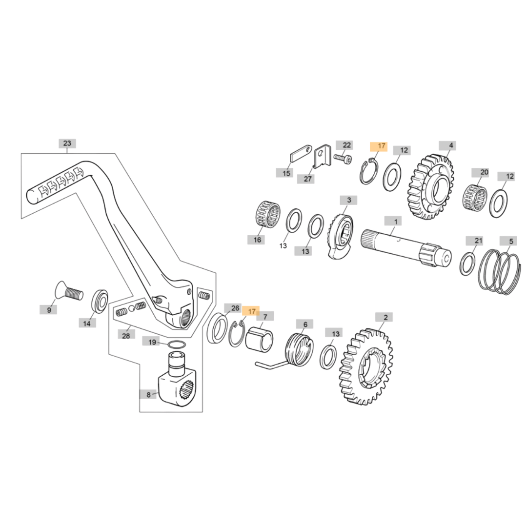 Sherco ST Kickstart Circlip (1999-2022)