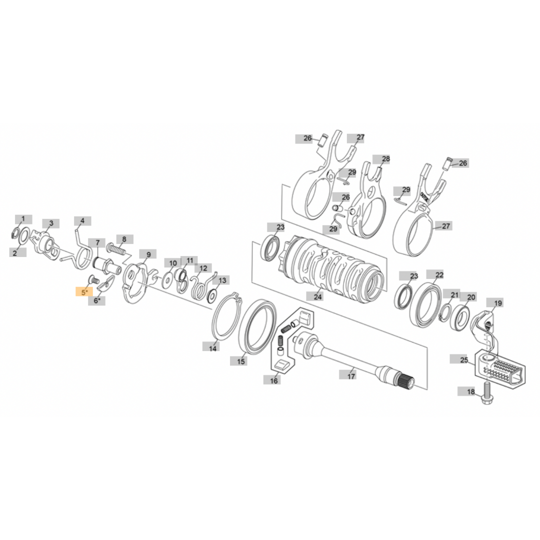 Sherco M4x10 Dome Head Bolt