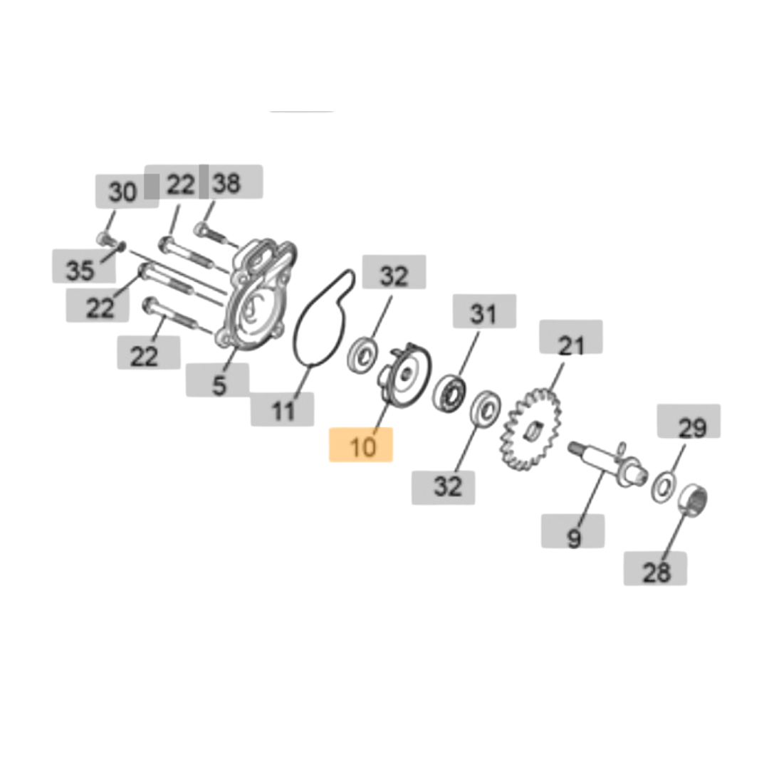 Sherco Waterpump Impeller (2001-2022)