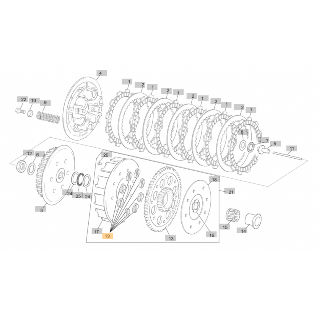 Sherco Clutch Basket Rubber (2002-2014)