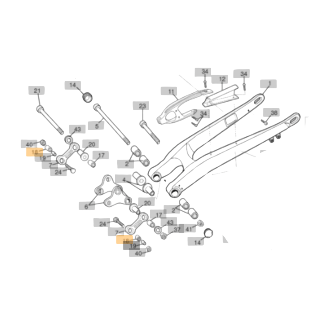 Sherco Small Dog Bone Linkage Bearing (1999-2010)