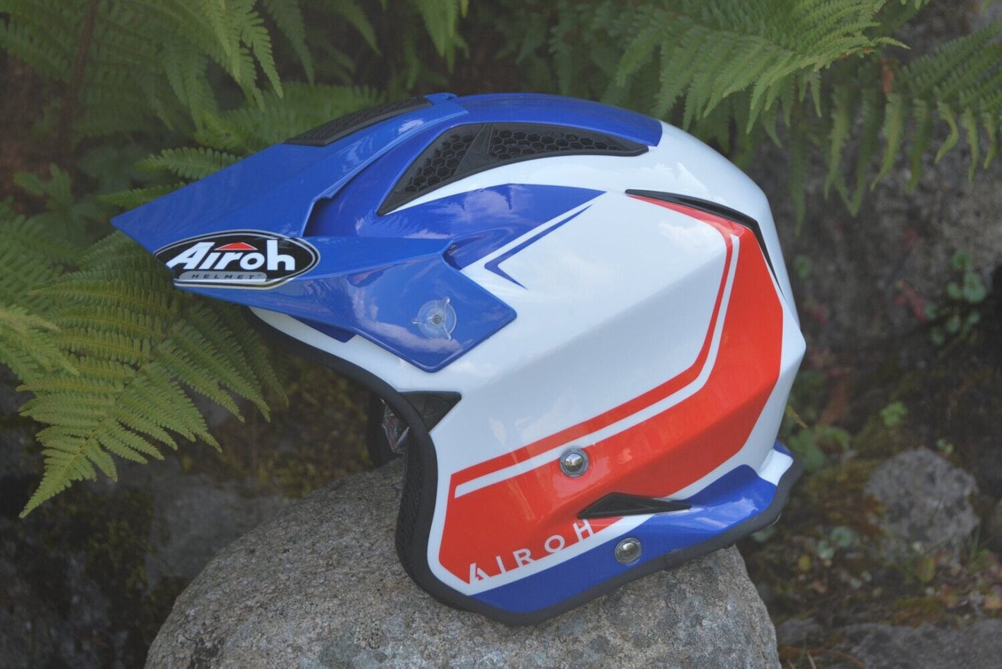 Airoh TRR-S Keen Trials Helmet Gloss Blue/Red