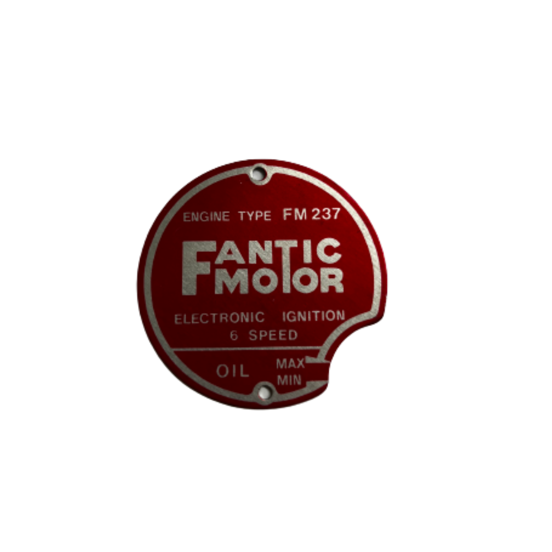 Fantic FM237 Engine ID Plate