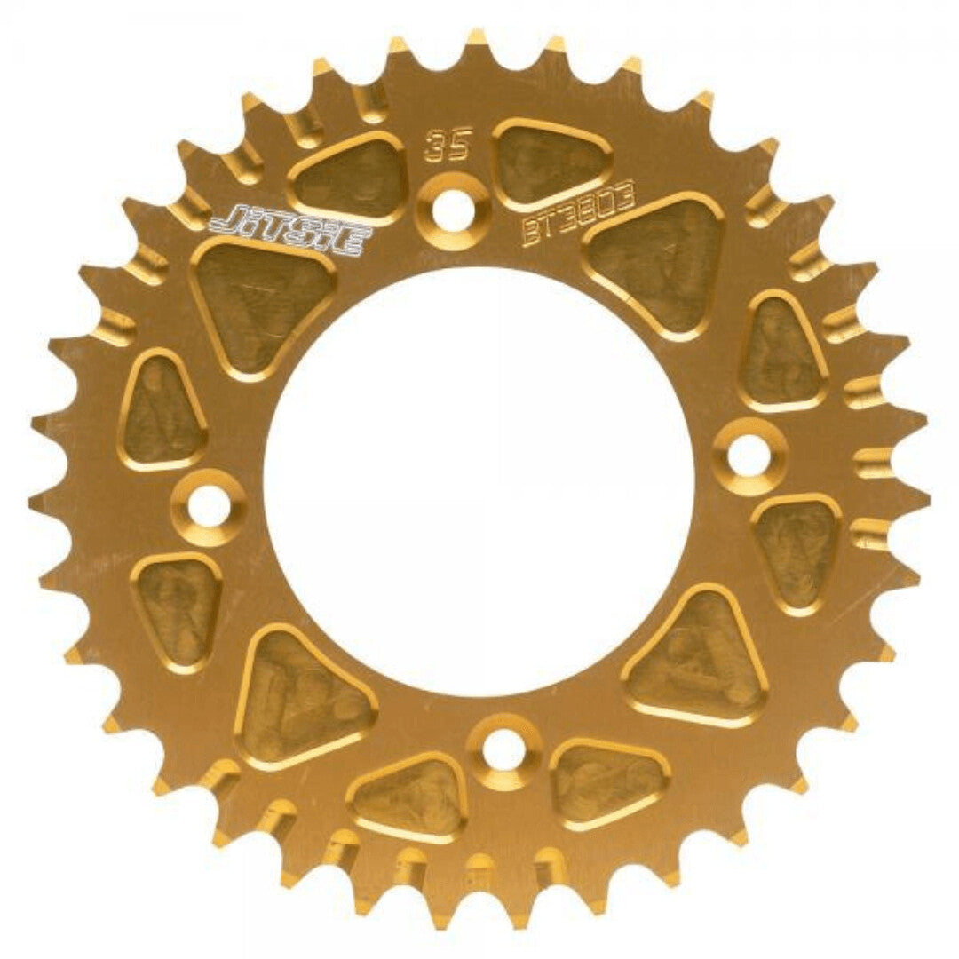 Jitsie 38T Solid Rear Sprocket Yamaha TY250 Gold