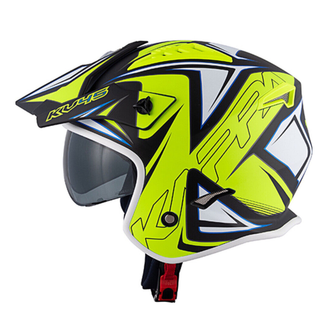 Kappa KV45 Gemini Trials Helmet Matt Yellow