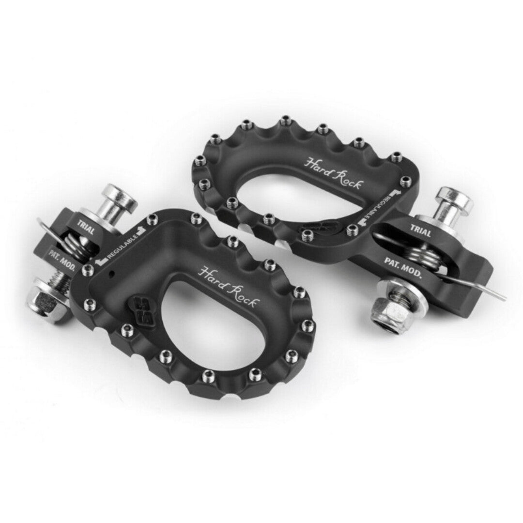 S3 Hard Rock Trials Foot Pegs Black