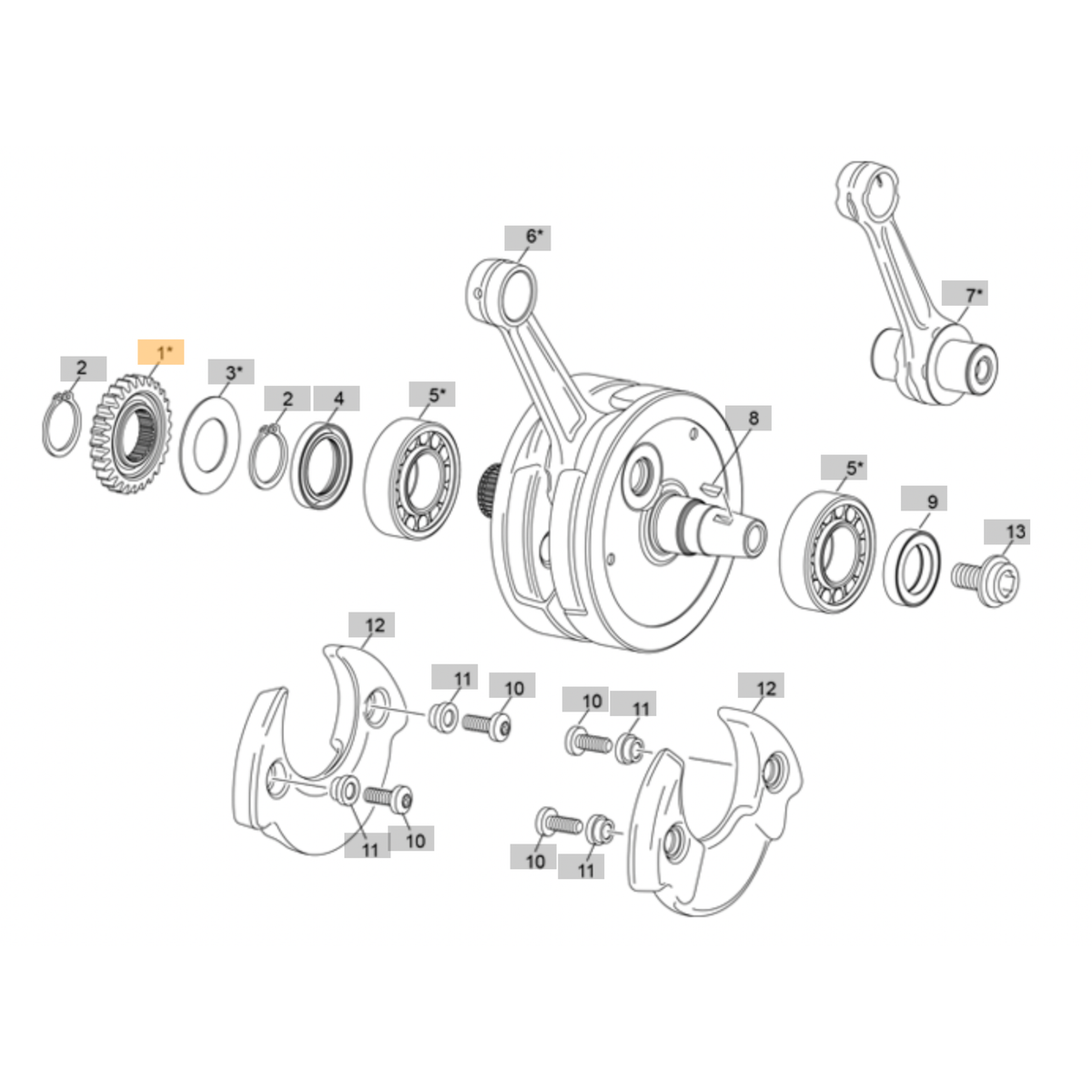 Sherco ST 125cc Primary Drive Gear (2024-2026)