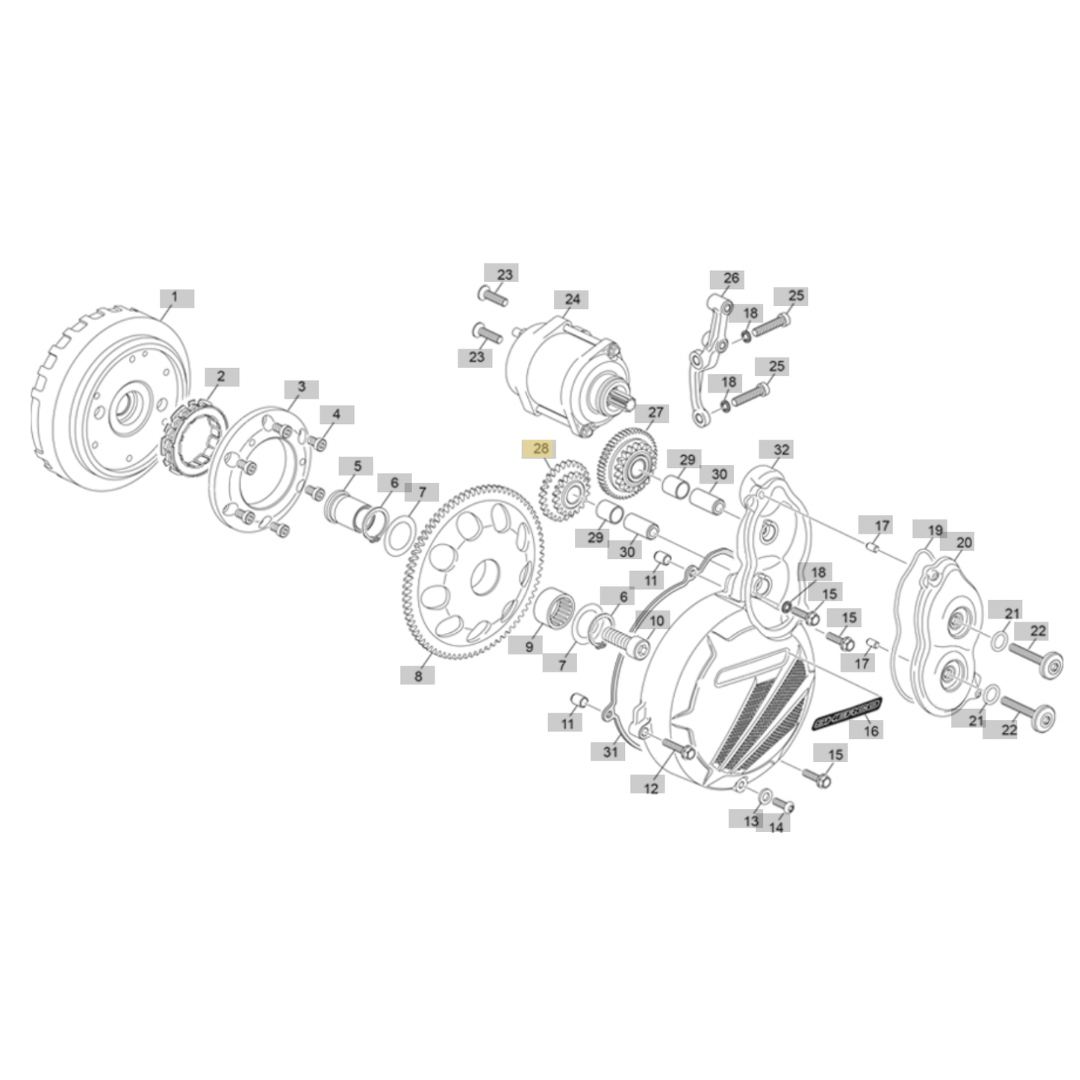 Sherco ST-E Starter Gear Cog (2026)