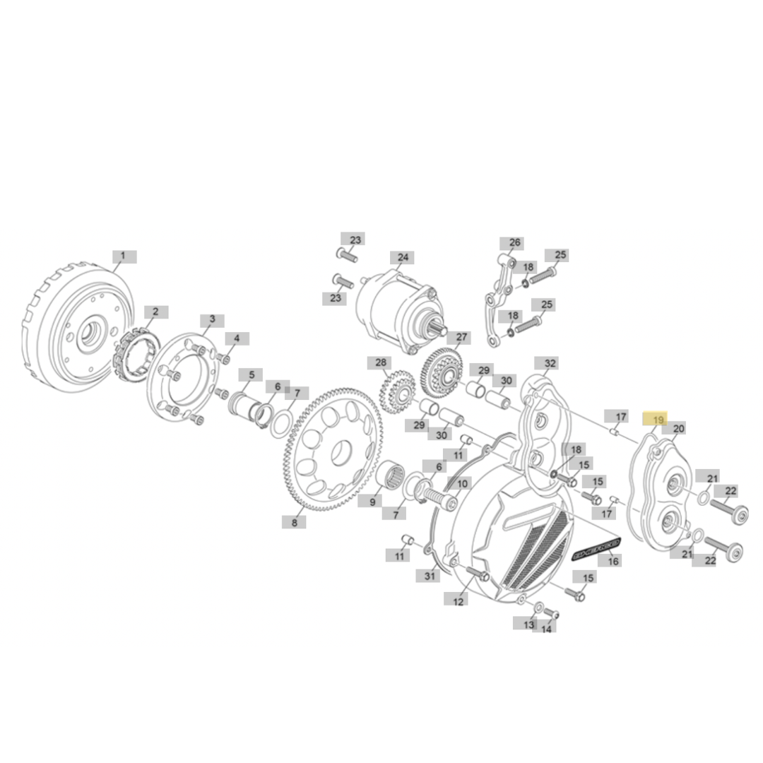 Sherco ST-E Starter Gear Cover O-Ring (2026)