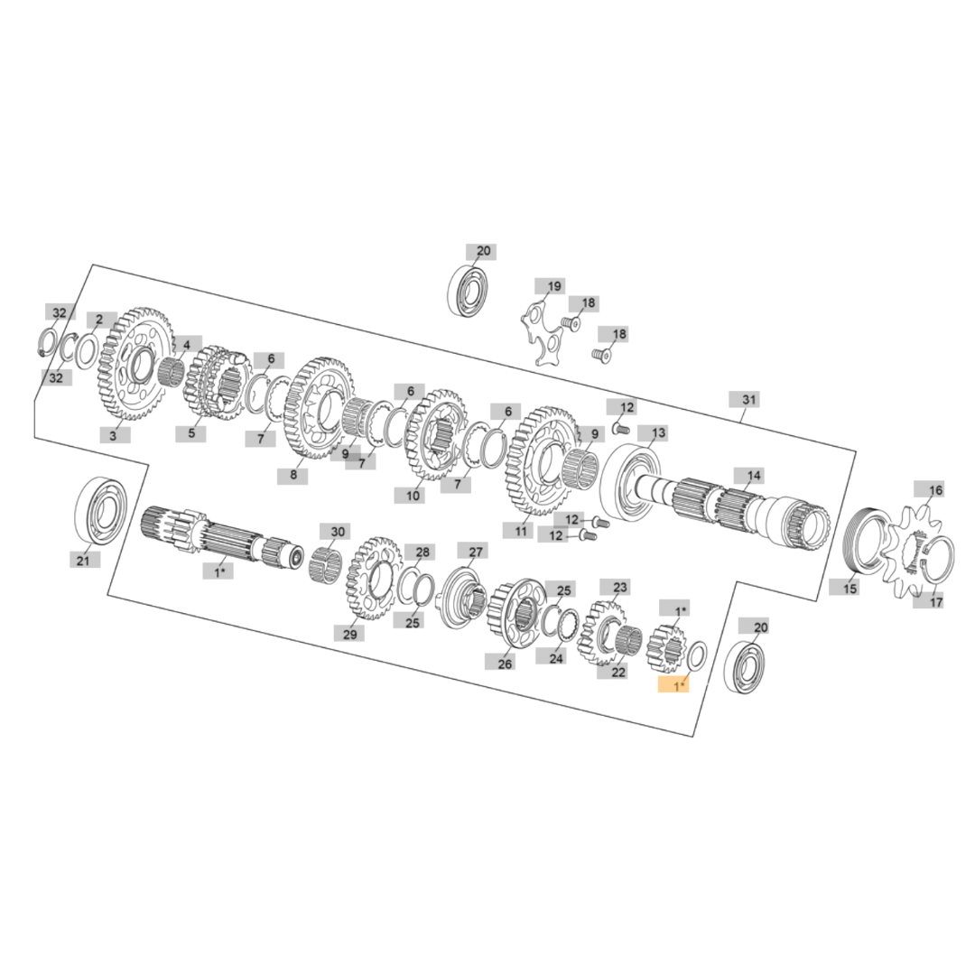 Sherco Primary Drive Washer (2023-2025)