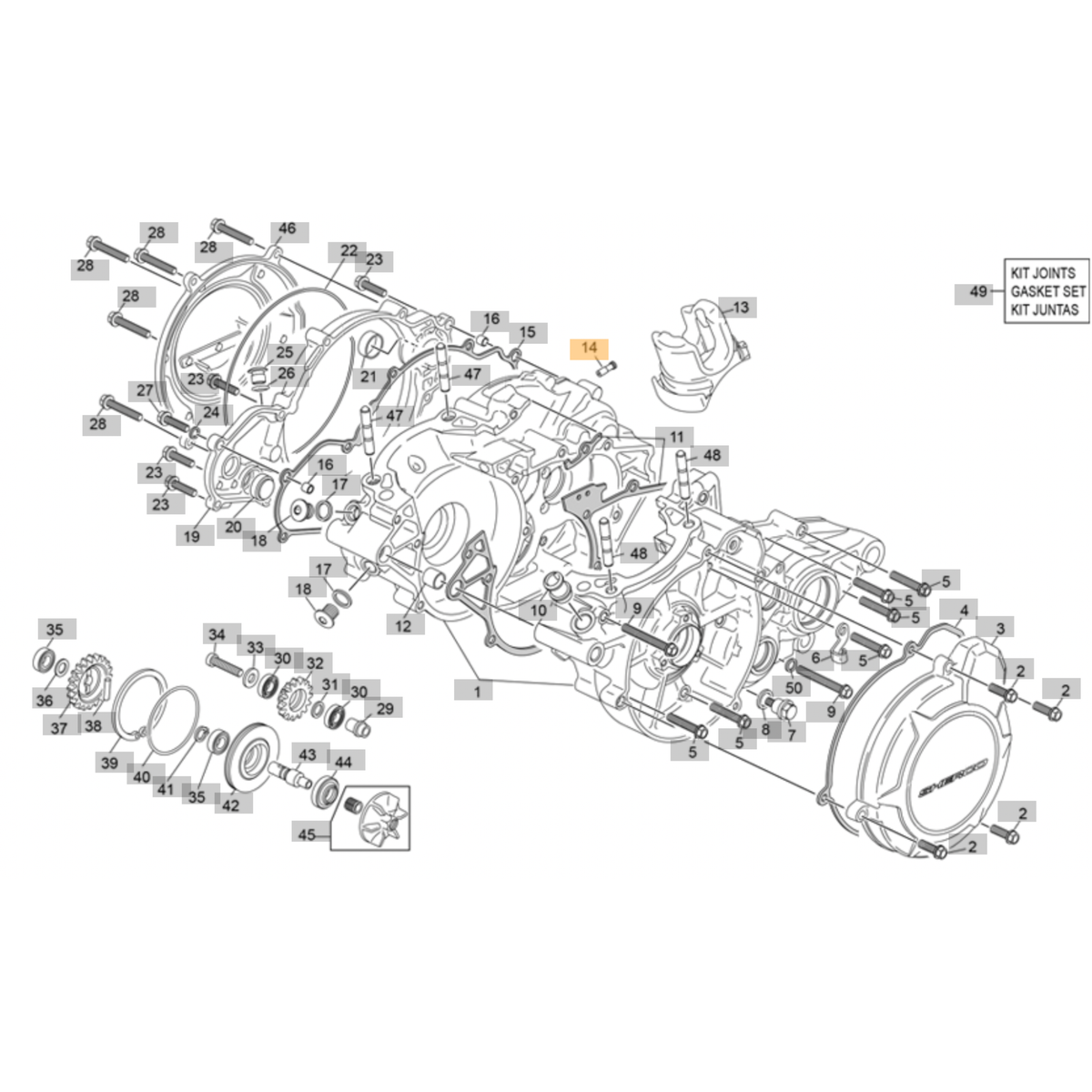 Sherco ST Crankcase Air Vent (2023-2026)