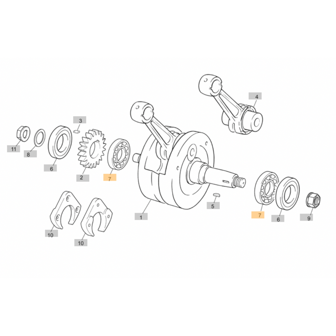 Sherco Crankshaft Bearing 125 (2014)