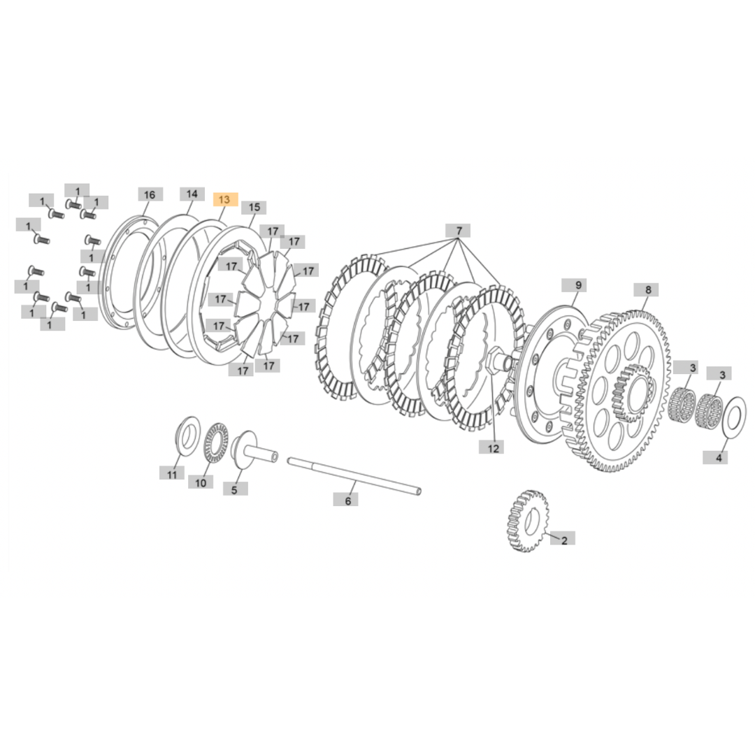 Sherco ST Clutch Pre-Charge Washer 1.2mm (2017-2019)