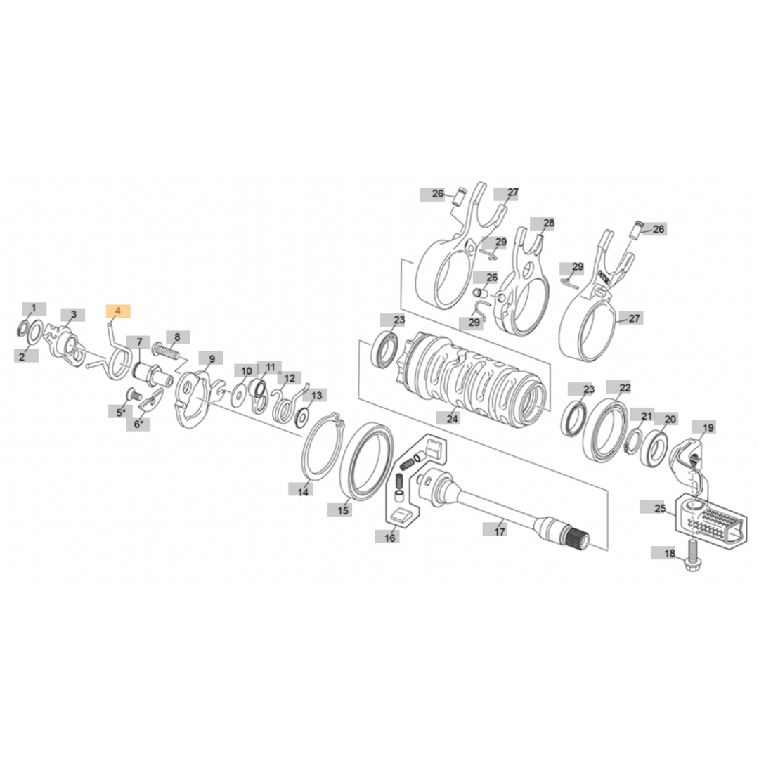 Sherco Gear Lever Return Spring (2023-2025)