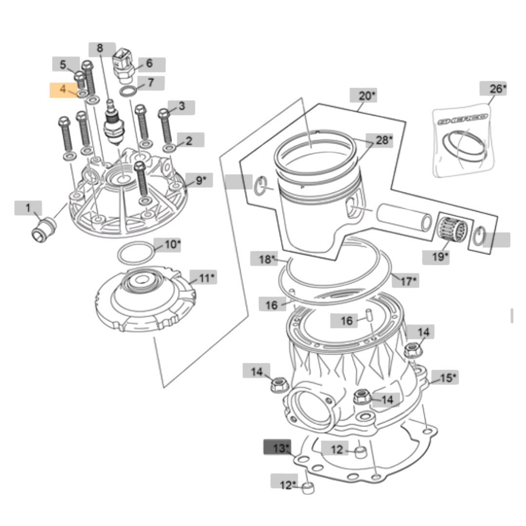Sherco Copper Washer 5x9x1 (2023-2026)