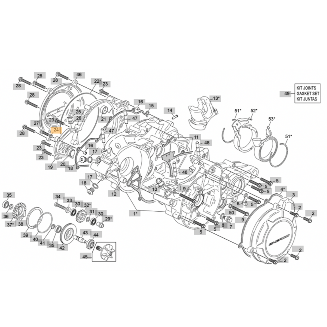 Sherco Copper Washer 5x9x1 (2023-2026)