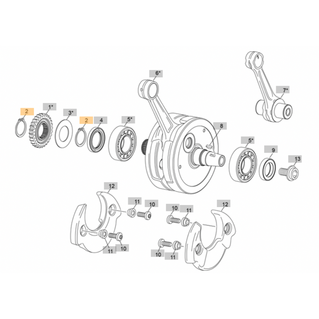 Sherco Primary Gear Circlip (2023-2025)