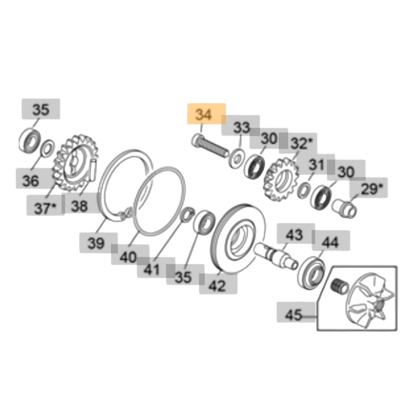 Sherco ST Waterpump Bolt (2023-2026)