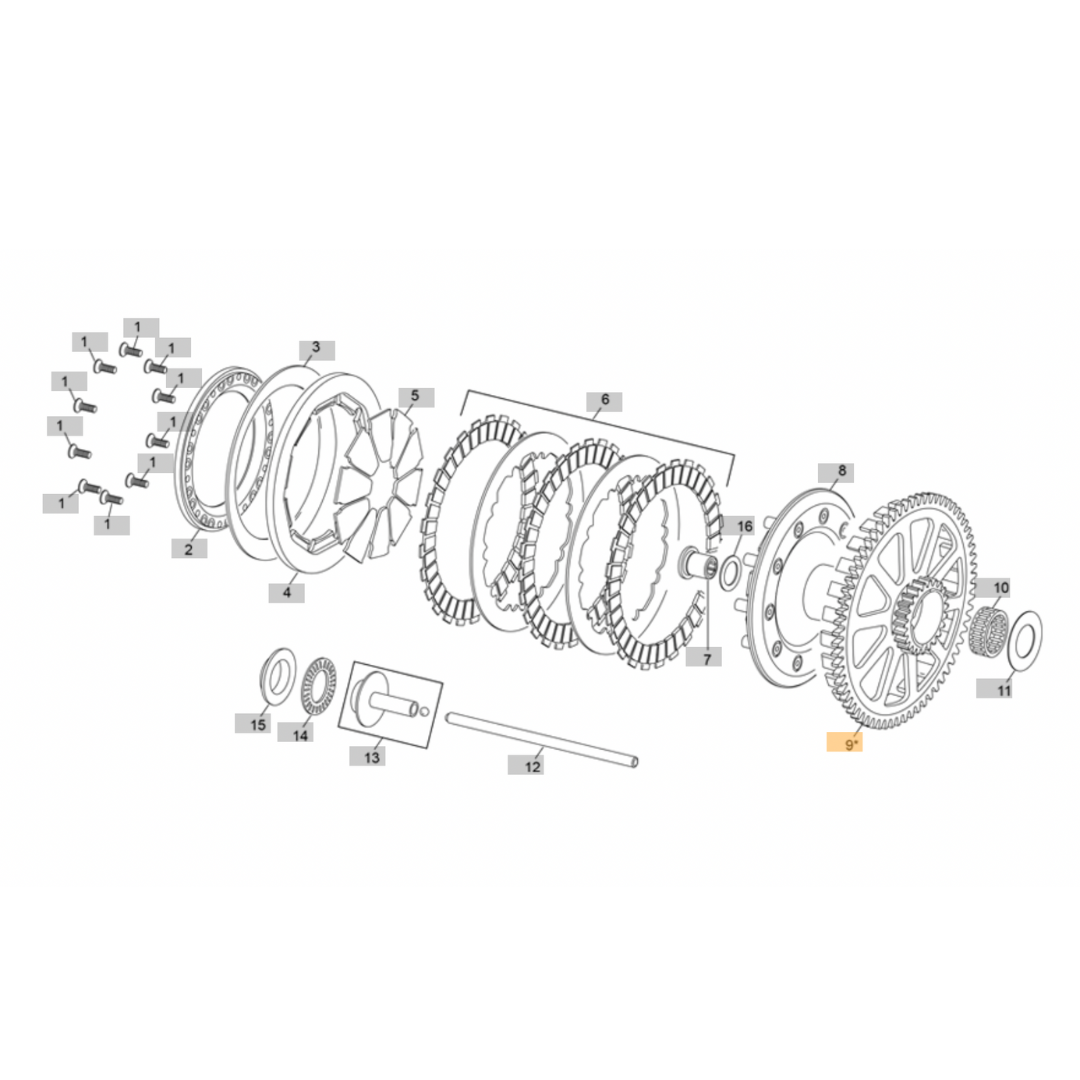 Sherco Clutch Basket 250/300 (2023-2025)