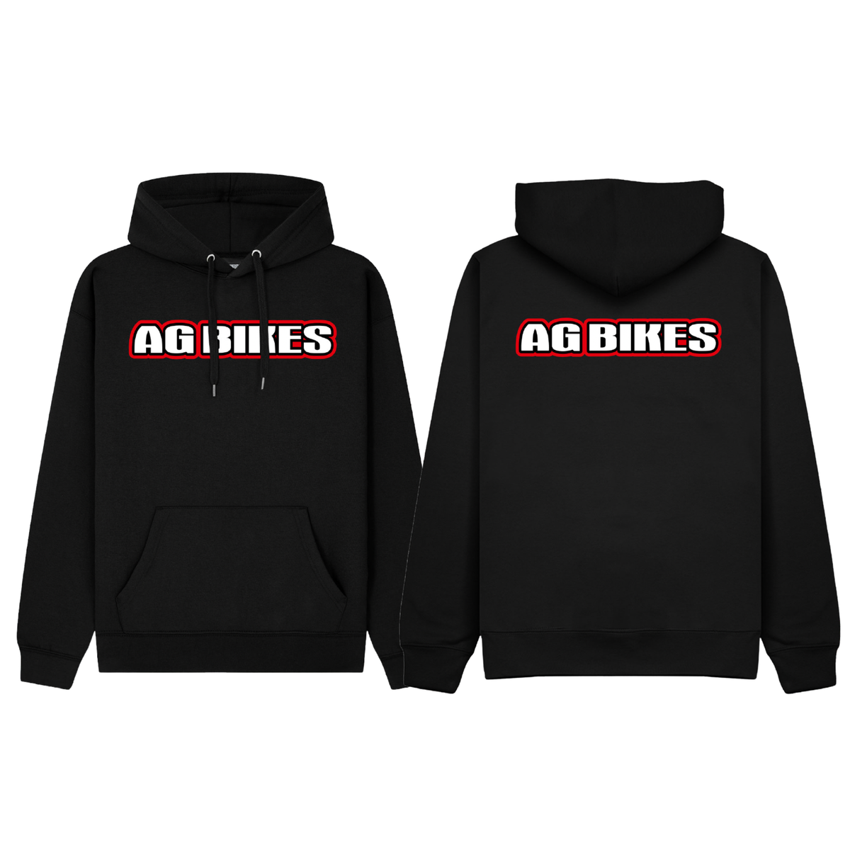 AG Bikes Hoodie Black/Red