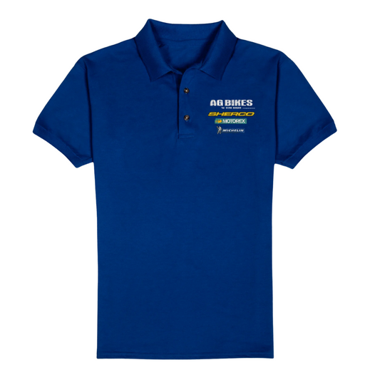 AG Bikes Team Sherco Blue Polo Shirt