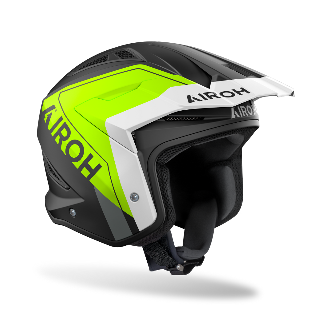 Airoh TRR2 Hunt Yellow Matt Trials Helmet