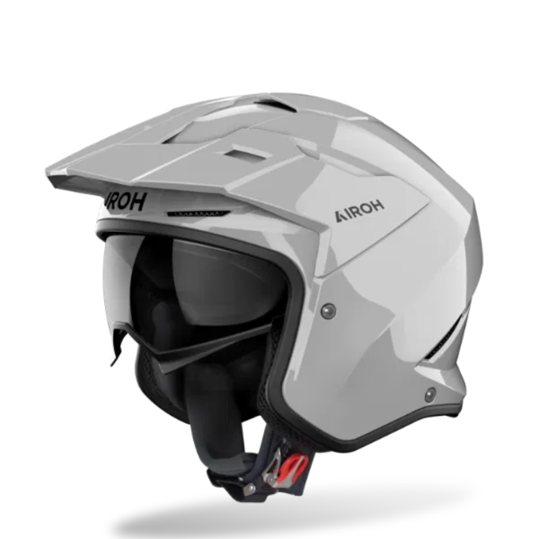 Airoh Kombakt Concrete Gloss Grey Trials Helmet