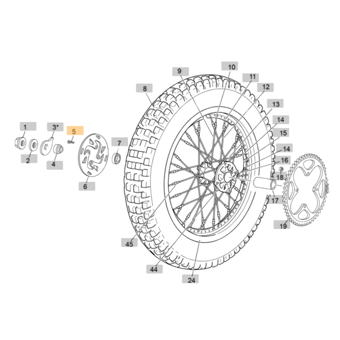 Sherco Flanged Brake Disc Hex Bolt M6x18 (1999-2025)