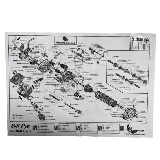 Fantic 240 Engine Parts Diagram A4