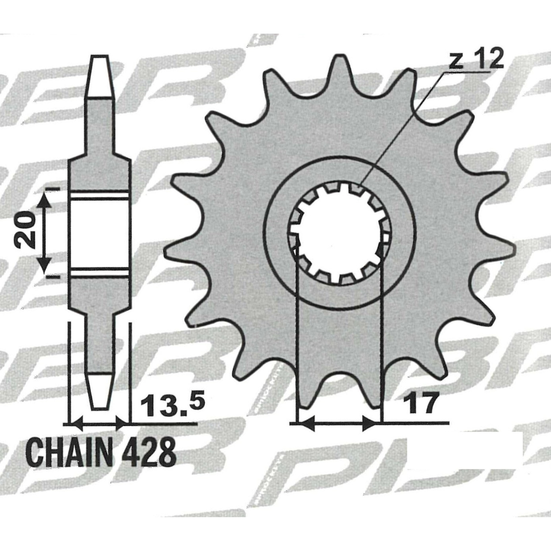 Fantic 125/200 Professional Front Sprocket (428)