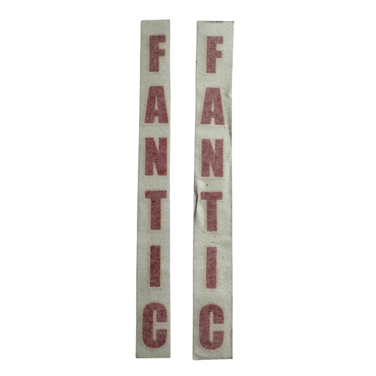 Fantic Vertical Decals Red
