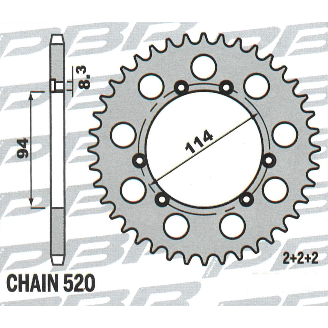 Fantic Section 41T Rear Sprocket Silver