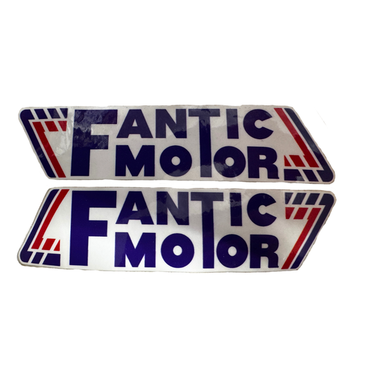 Fantic Tank Badge Sticker Pair 147mm
