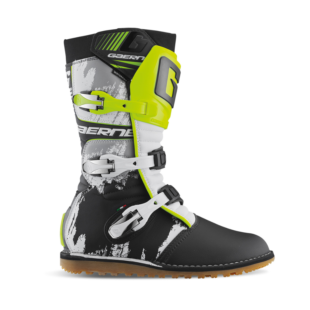 Gaerne Balance Classic Trials Boots Black Yellow AG Bikes
