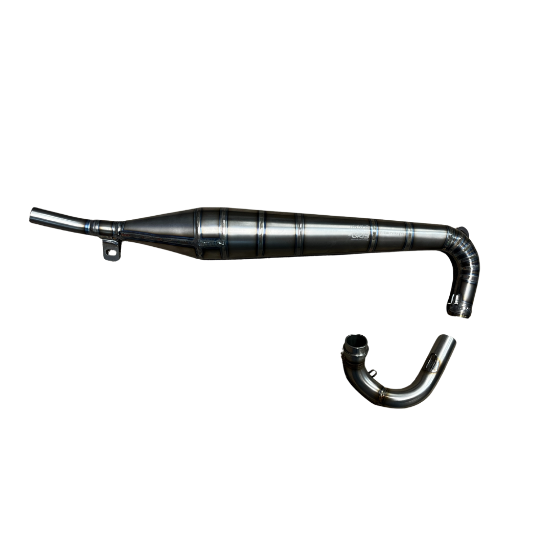 Grib Titanium Front Exhaust Pipe Fantic 200