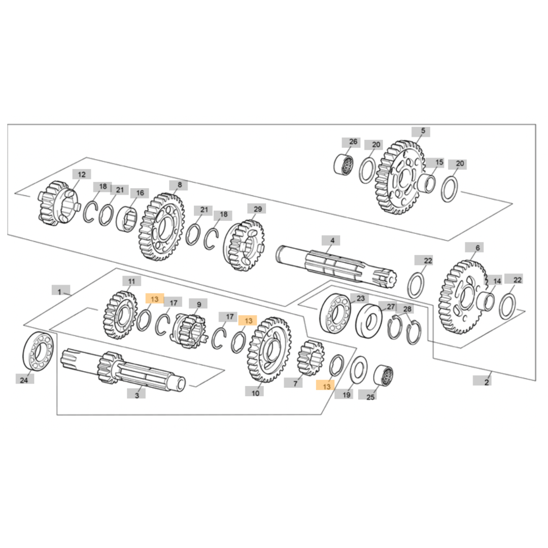 Sherco ST Gearbox Primary Shaft Washer (1999-2022)