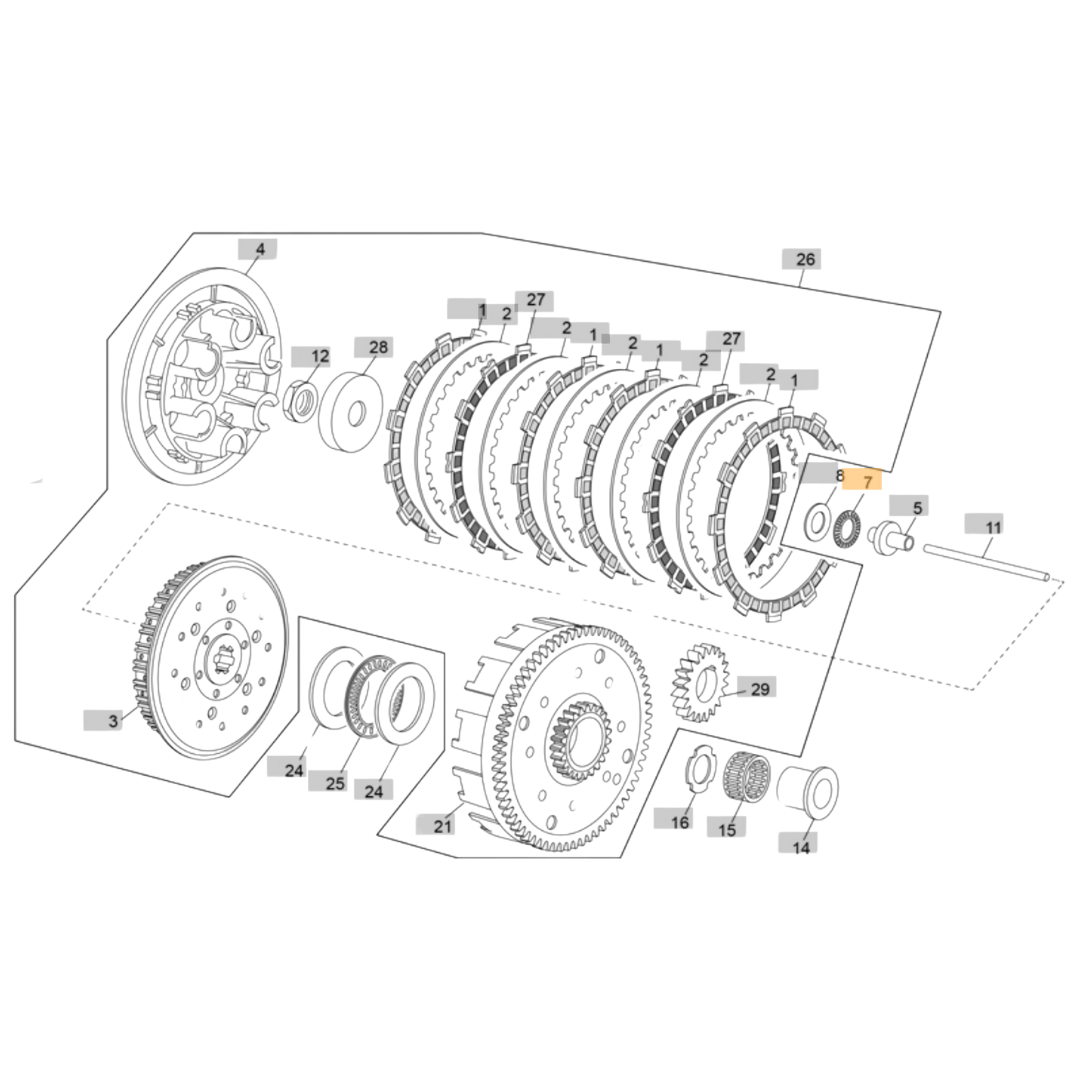Sherco Clutch Thrust Bearing (1999-2016)
