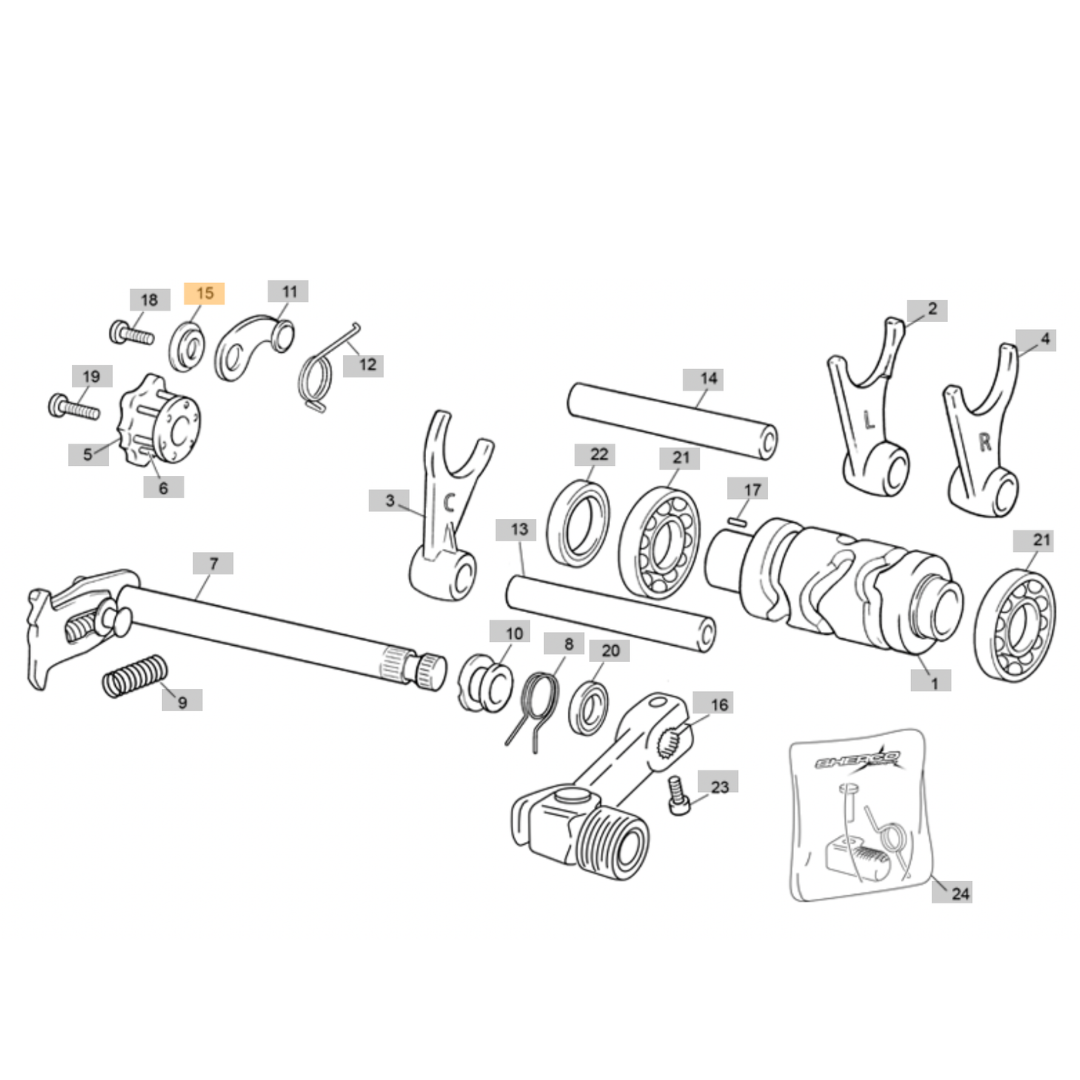 Sherco ST Gear Index Lever Bush (1999-2022)