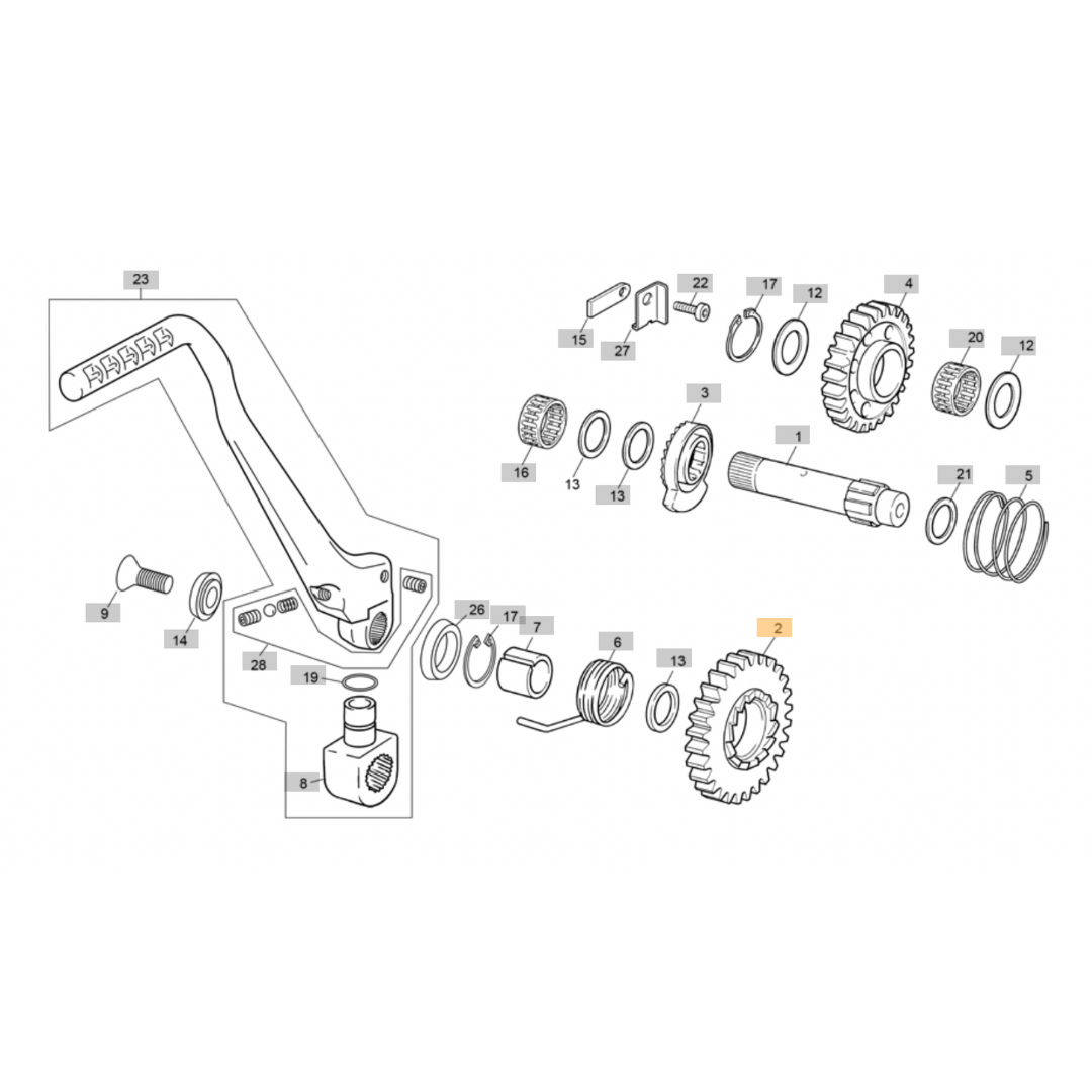 Sherco Kickstart Pinion Gear (1999-2022)