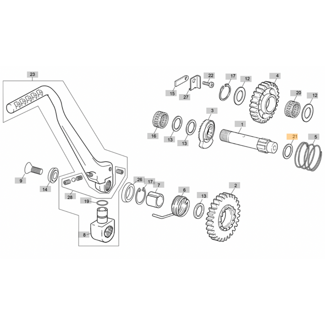 Sherco Kickstart Shaft Shim Washer (1999-2022)