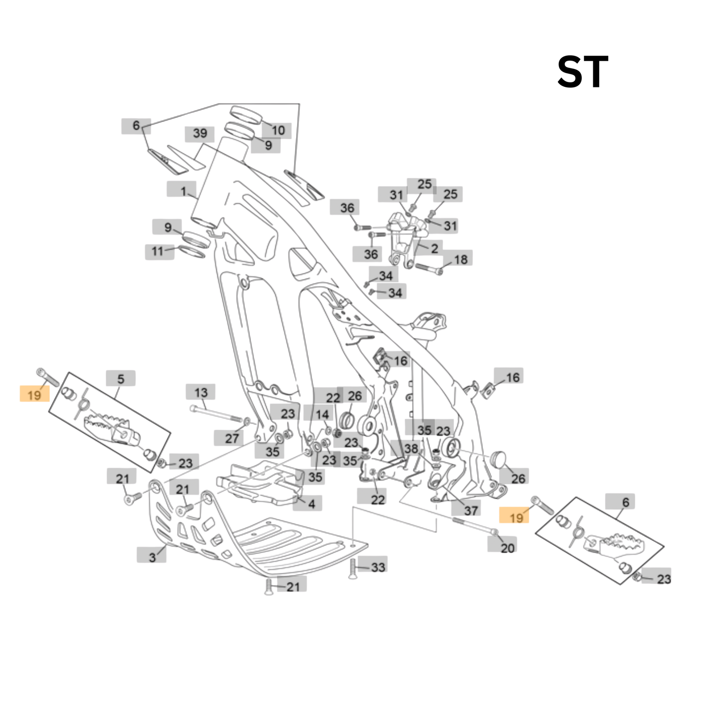 Sherco SE/ST M8x45 Bolt (1999-2026)