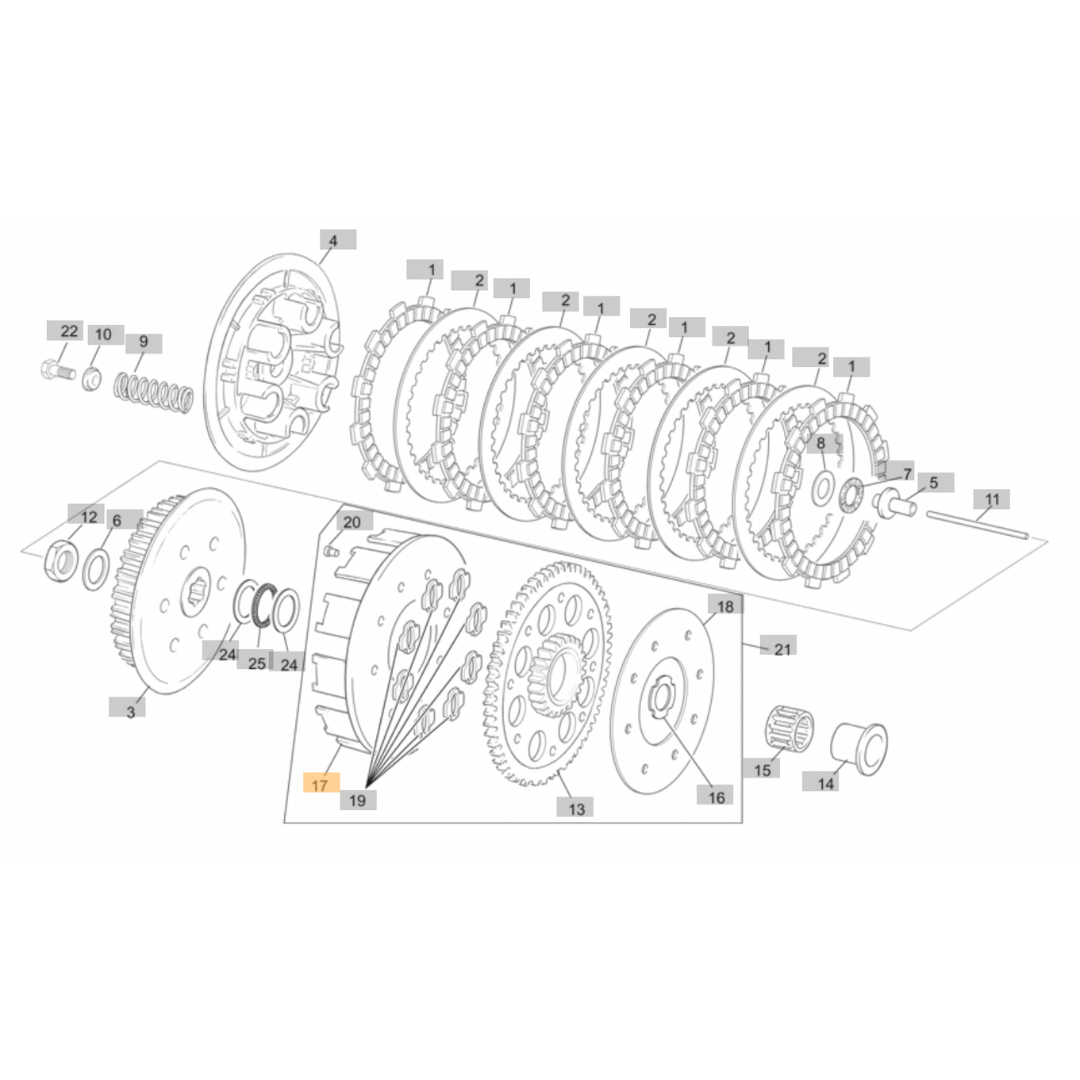 Sherco Clutch Basket (2001-2014)