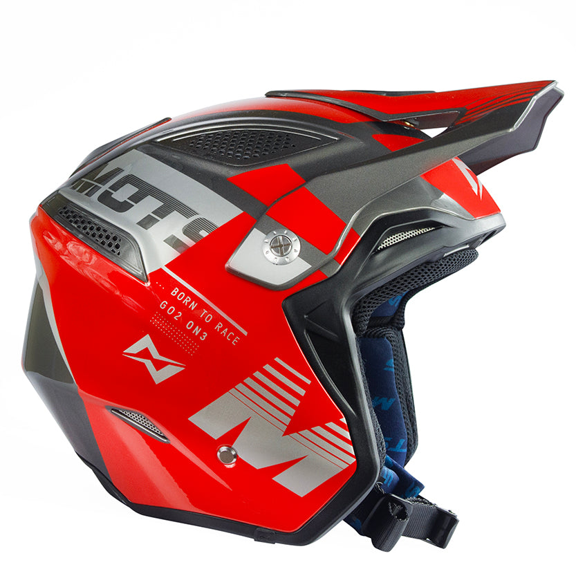 Mots Go2 On3 Helmet Gloss Red