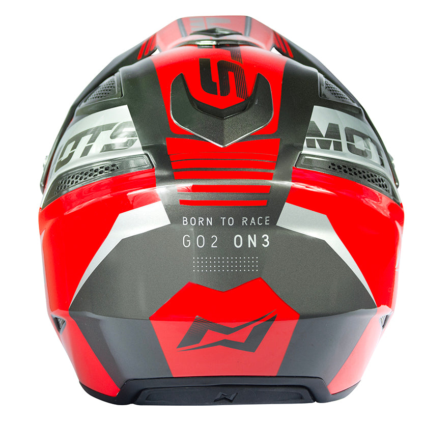 Mots Go2 On3 Helmet Gloss Red