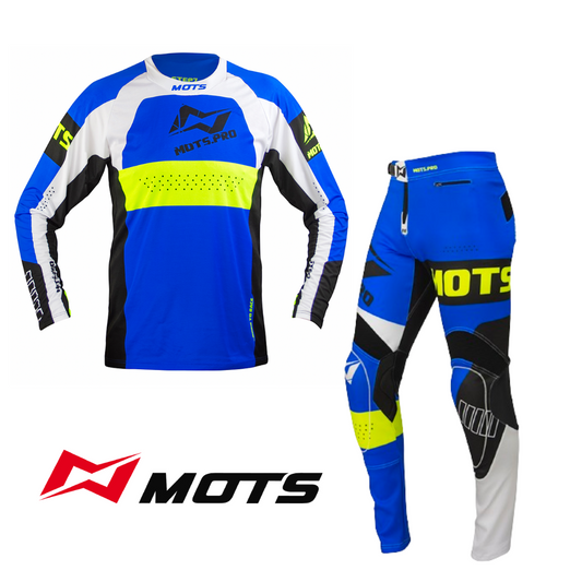 Mots Step 7 Riding Top & Pants Set Blue