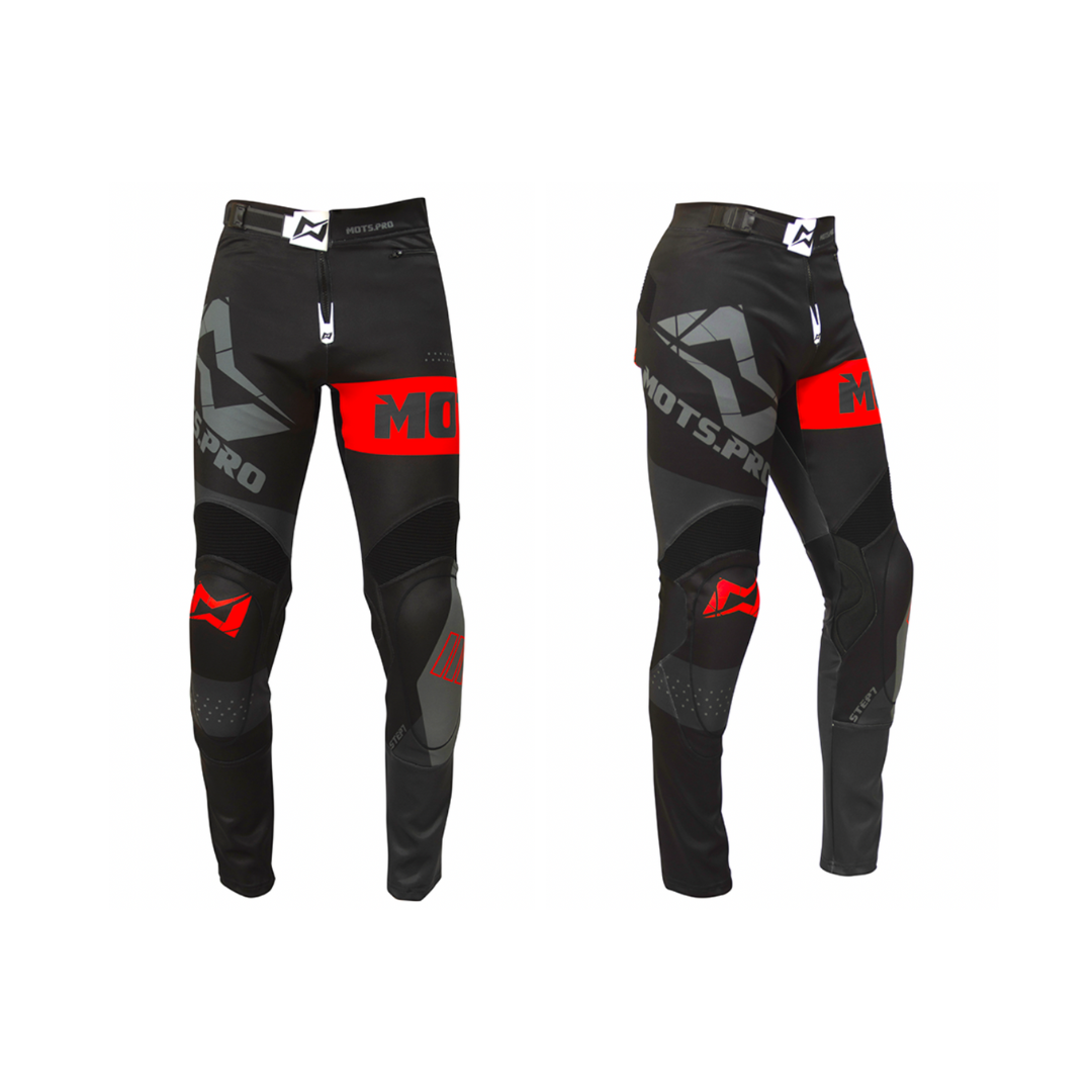 Mots Step 7 Riding Top & Pants Set Black