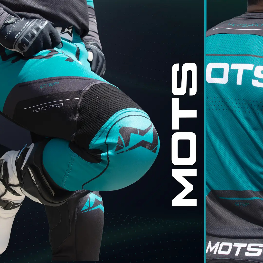 Mots Step 8 Riding Top & Pants Set Blue