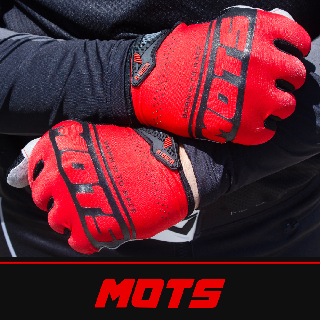 Mots Step 8 Rider Gloves Red